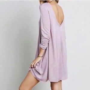 FREE PEOPLE BEACH- Long Sleeve Swing Dress